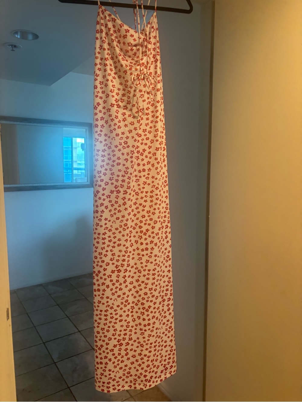 Red Floral Maxi Skirt - Women's Summer Skirt